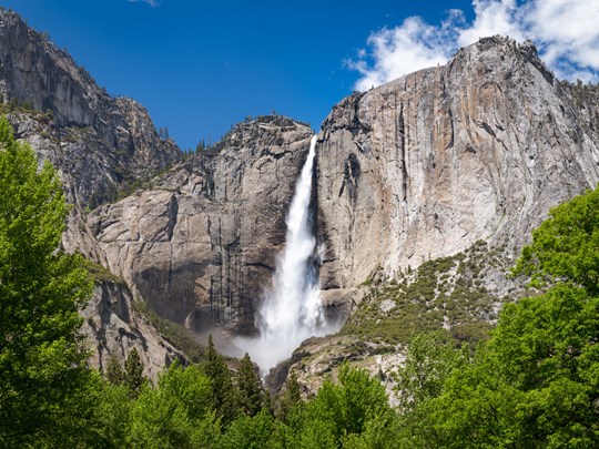 Les Yosemite Falls offrent un spectacle impressionnant