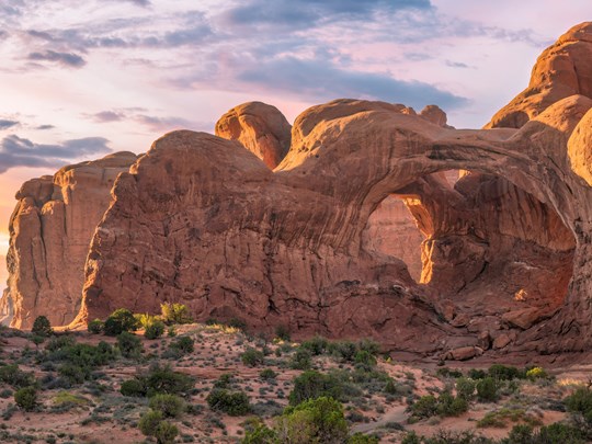 Les immenses ouvertures de Double Arch