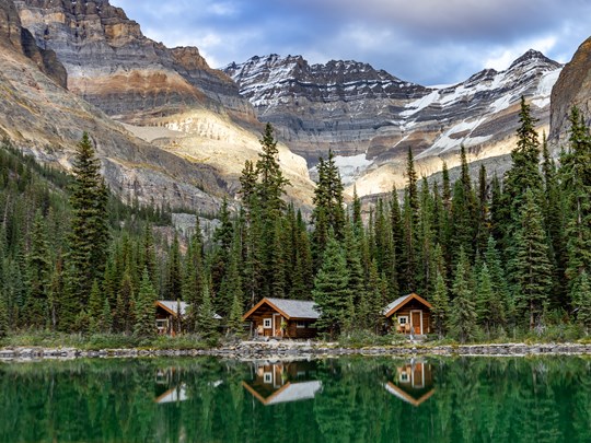 Le superbe cadre du lac O'hara