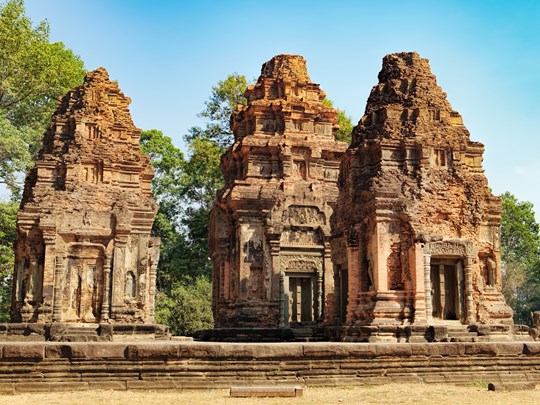 Preah Ko et ses tours de brique