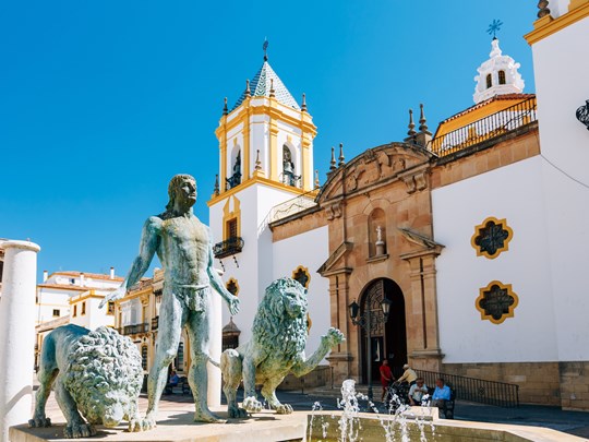 Au coeur de Ronda, l’église Plaza del Socorro