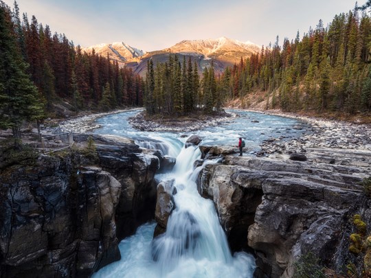 Les chutes de Sunwapta