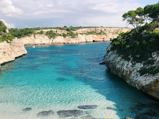 Les eaux turquoise des Baléares 