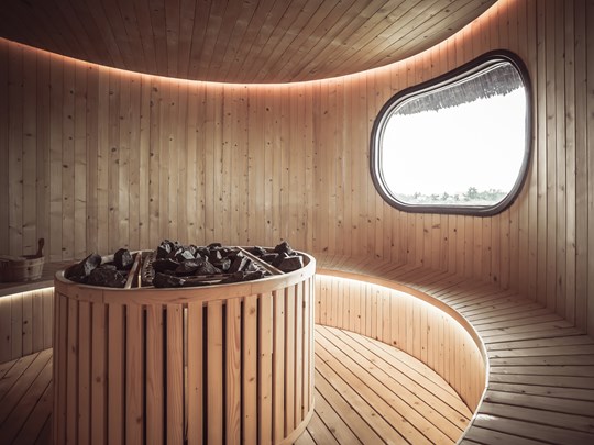 Le sauna de l'hôtel