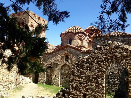 Eglise Orthodoxe de la cité Byzantine de Mystra