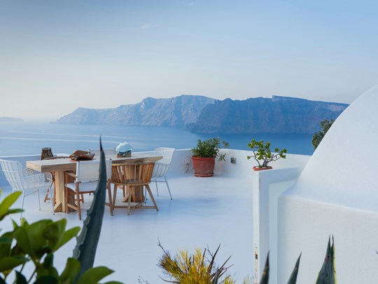 Vue sur la caldeira de Santorin