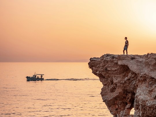 Coucher du soleil inoubliable à Paros