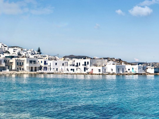 Le village de Naoussa à Paros