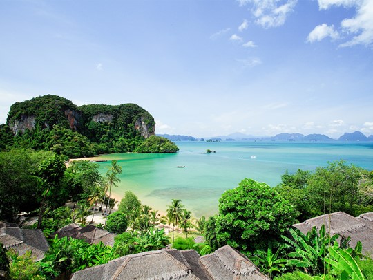 Vue du Paradise Koh Yao Boutique Beach Resort situé sur l'île de Kho Yao Noi