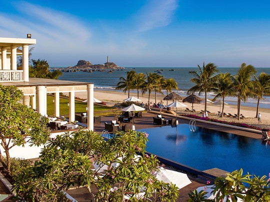 La piscine du D'An Nam Resort & Spa situé au coeur de la baie de Kê Gà
