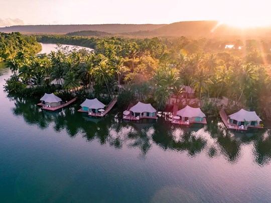 Les chambres du Canvas & Orchid retreat