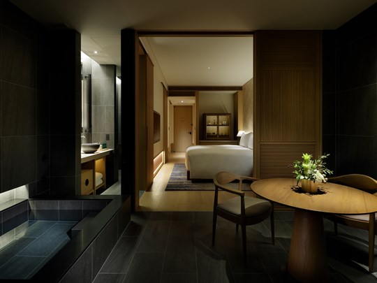 Chambre Onsen Garden (1 King ou 2 lits Twin)