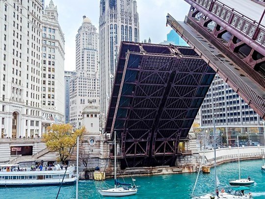 Le pont basculant de Michigan Avenue