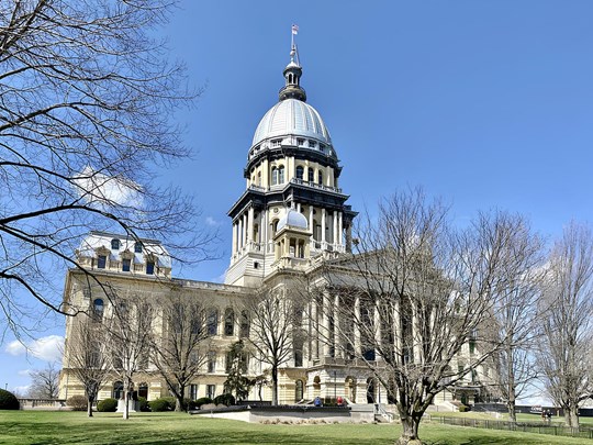 Le Capitol de Springfield, capitale de l'Etat de l'Illinois