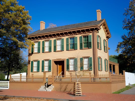 L'ancienne demeure du Président Abraham Lincoln