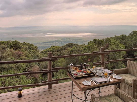 Vue sur le célèbre cratère du Ngorongoro