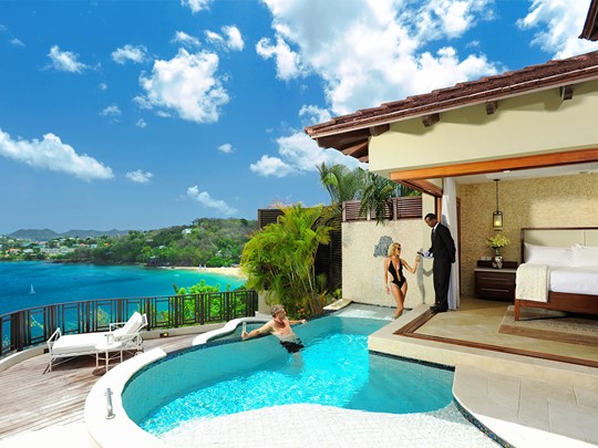 Sunset Bluff Millionaire Butler Villa Suite with Private Pool