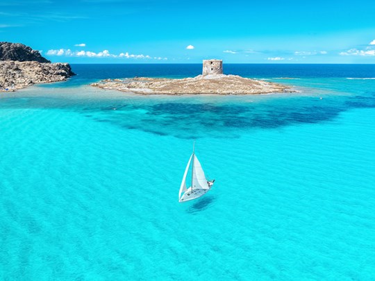 Les eaux turquoise de la Sardaigne