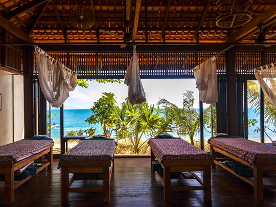 Le Spa traditionnel avec sa superbe vue