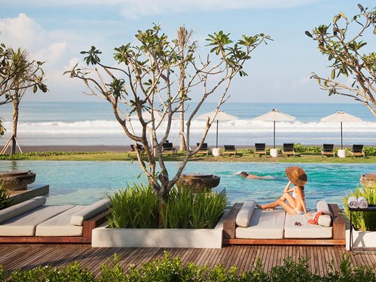 Autre vue de la piscine du Soori Bali