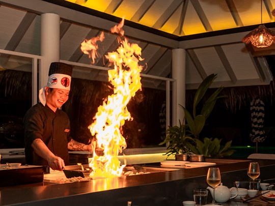 Cuisine en direct et spectacle gourmand