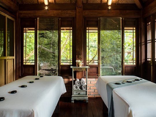 Une sélection de soins au spa de l'hôtel
