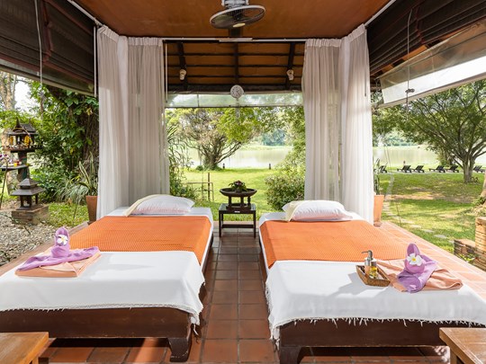 Offrez-vous une séance de massage dans les jardins