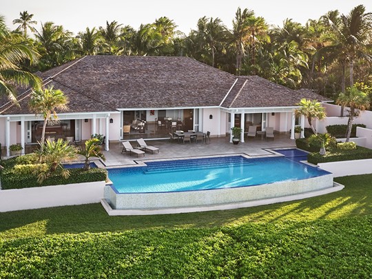La superbe villa de l'hôtel The Ocean Club aux Bahamas