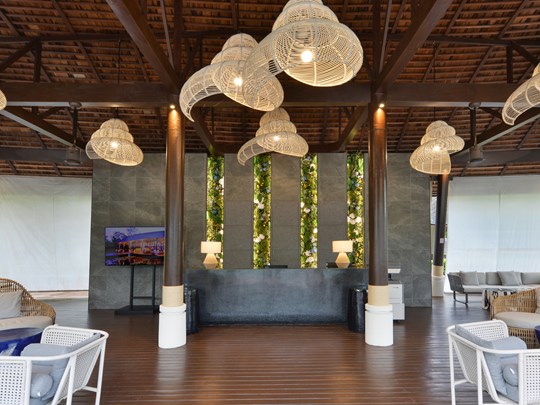 Le lobby de l'hôtel