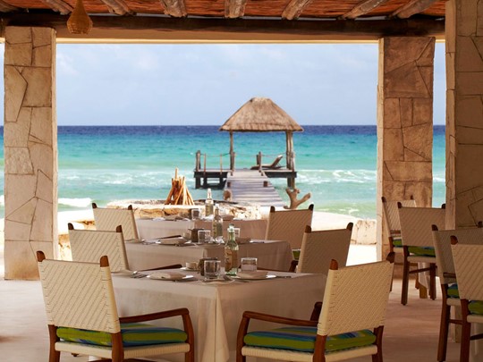 Restaurant Coral Grill de l'hôtel Viceroy Riviera Maya