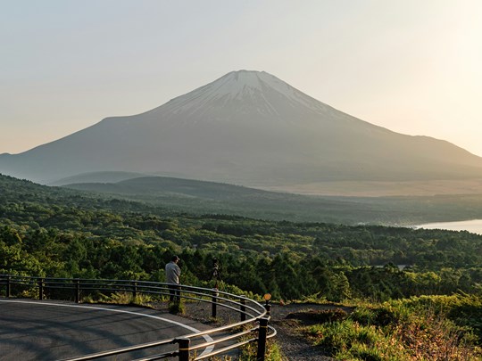 A la campagne, au pied du Mont Fuji