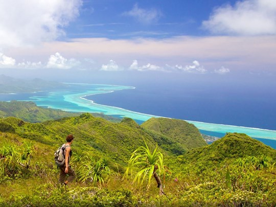 Vue panoramique depuis le sommet du mont Temehani