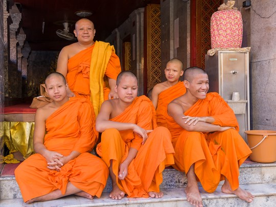 Rencontre avec les moines en Thaïlande