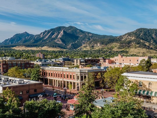 Boulder est une ville en pleine nature