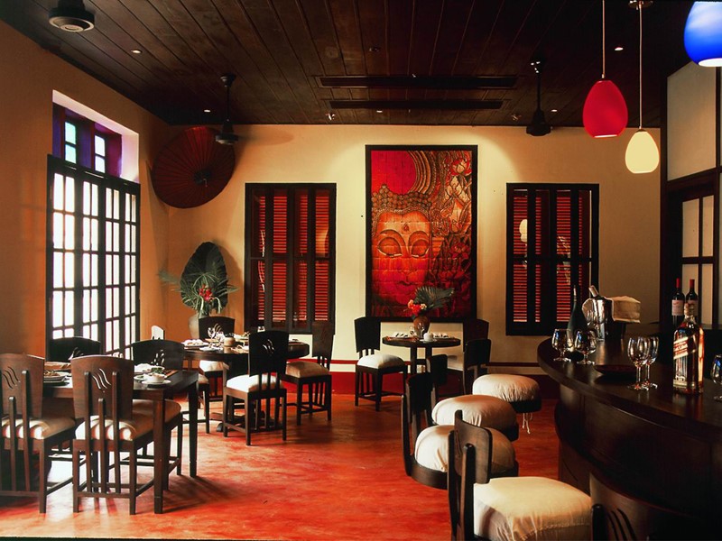 Le restaurant de l'hôtel 4 étoiles 3 Nagas Luang Prabang situé en Chine