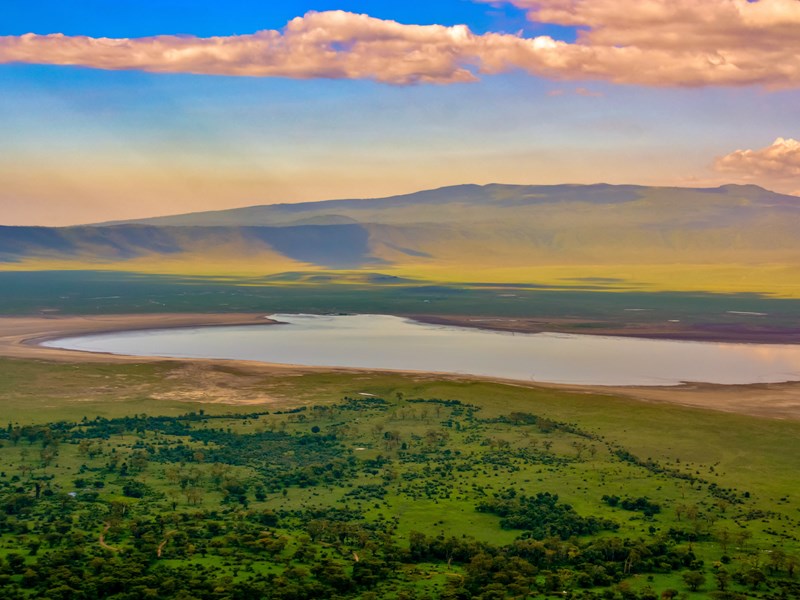 Le Meilleur de la Tanzanie traverse les hautes terres du Ngorongoro