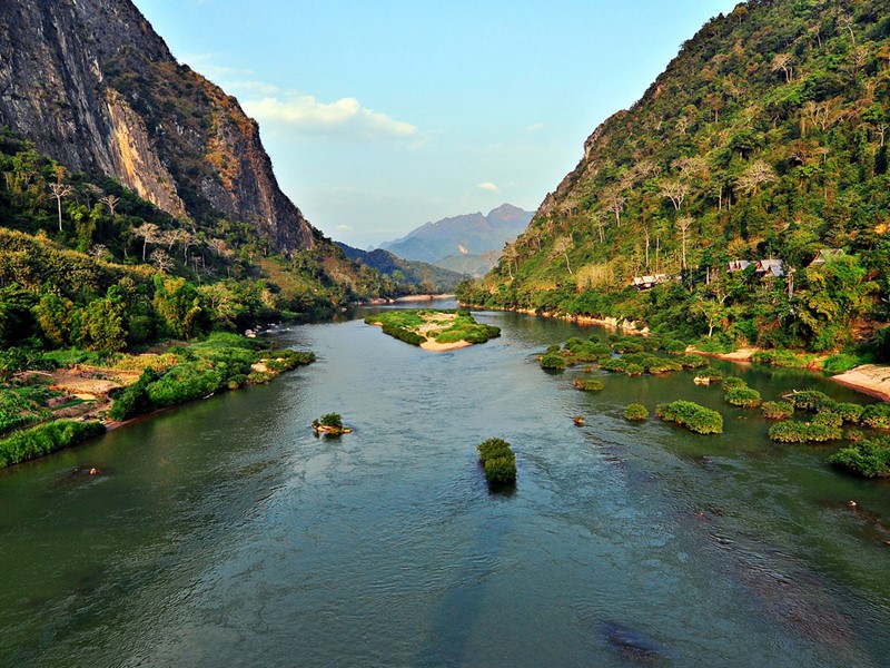 Vue du fameux Mékong, le dixième fleuve du monde