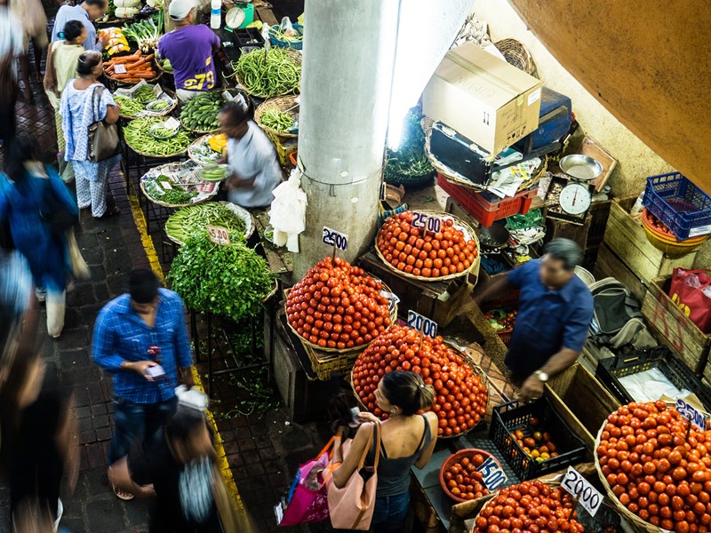 Marché central traditionnel de Port-Louis