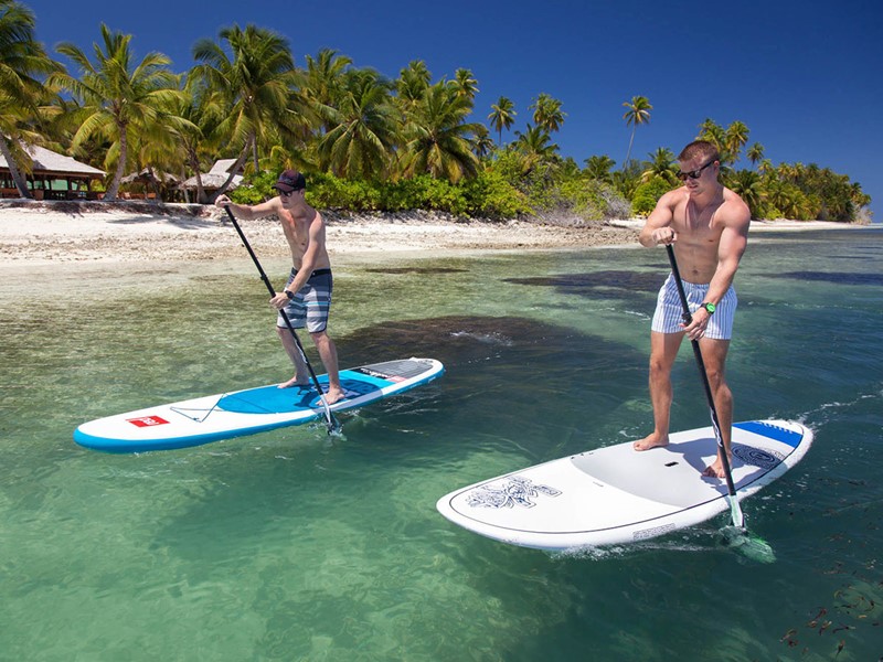 Paddle à l'hôtel Alphonse Island aux Seychelles
