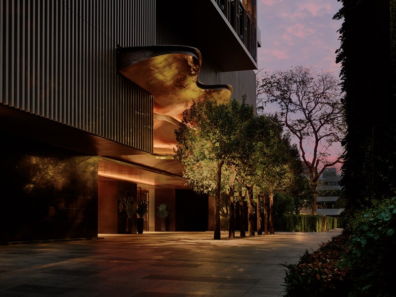 Les extérieurs de l'hôtel