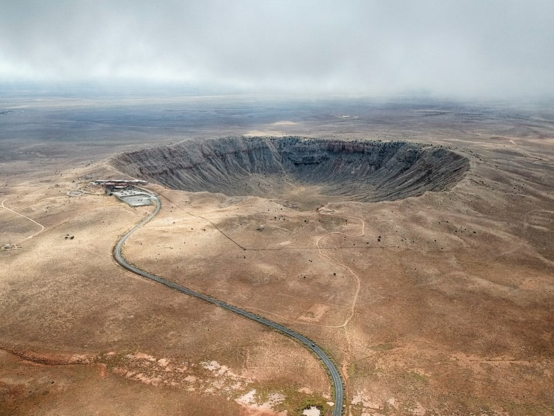 N'oubliez pas d'aller voir le Meteor Crater, formé par la collision d'une météorite