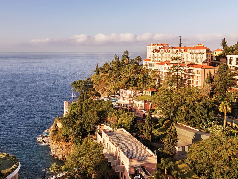 Vue du Reid's Palace, A Belmond Hotel, Madeira, le meilleur hôtel de Madère