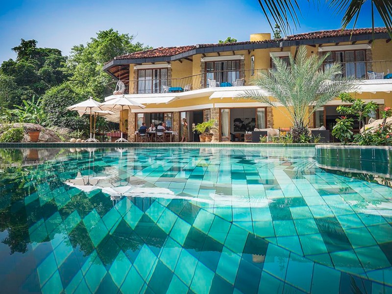 La piscine de l'hôtel Bougainvillea Retreat à Kandy