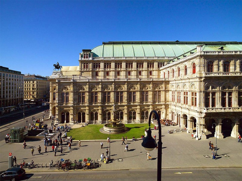 Vue de l'opéra d'état de Vienne