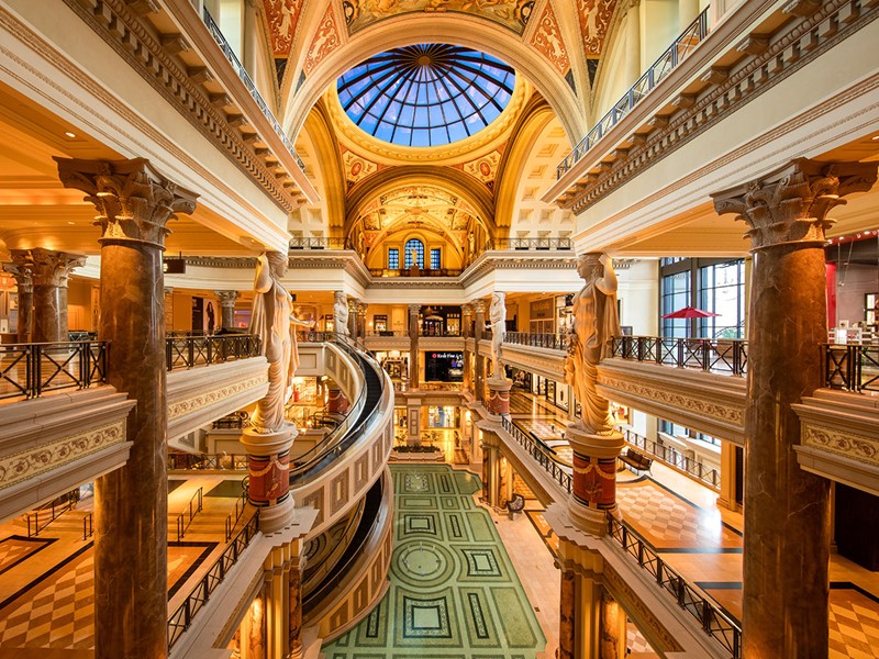 Les boutiques de luxe du Caesars Palace à Las Vegas
