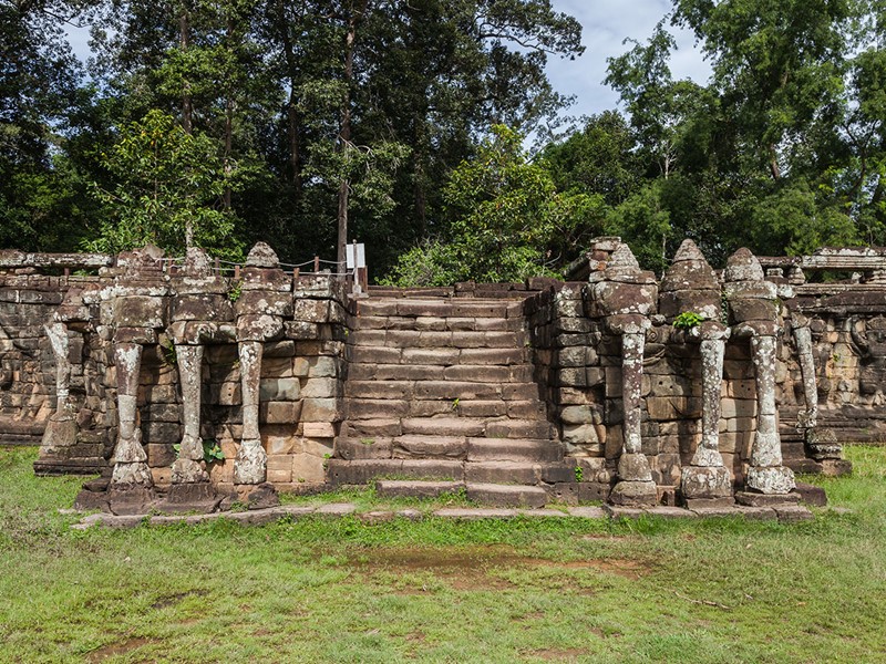 Vue de la terrasse des Eléphants d'Angkor Thom