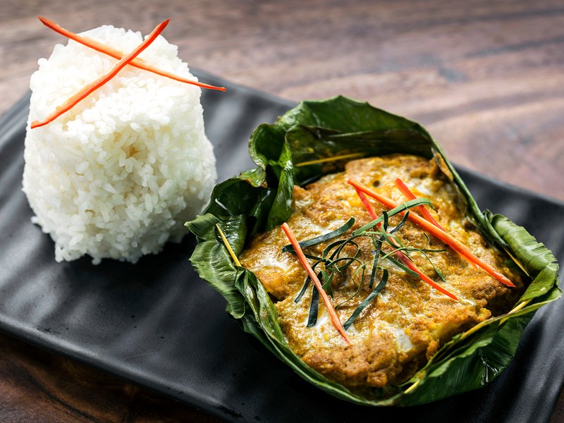 L'amok de poisson est un incontournable du Cambodge