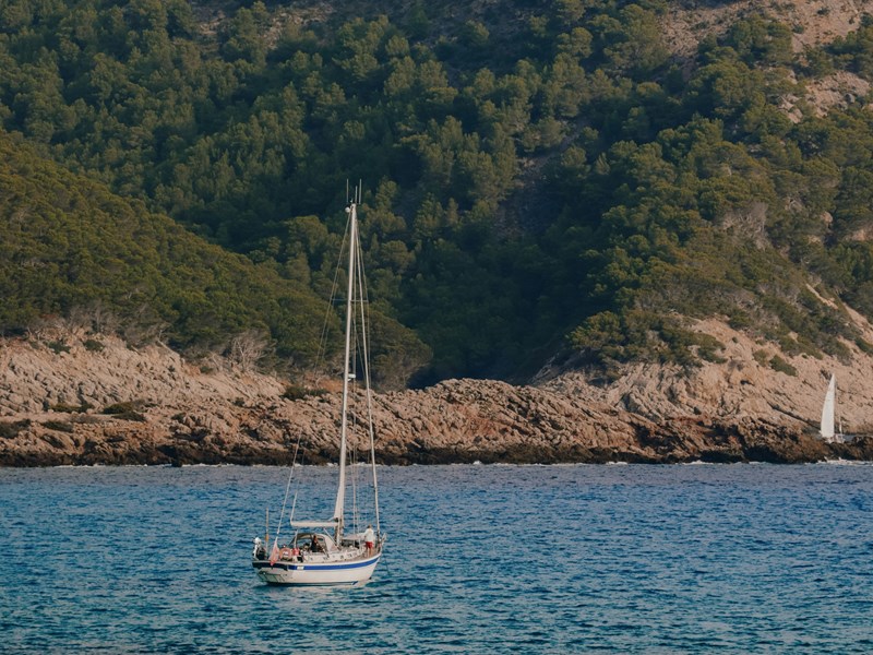 Voilier en Méditerranée