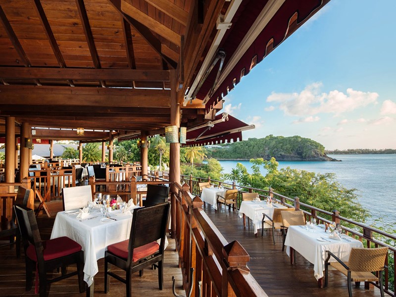 Le restaurant Cliff at Cap du Cap Maison aux Antilles