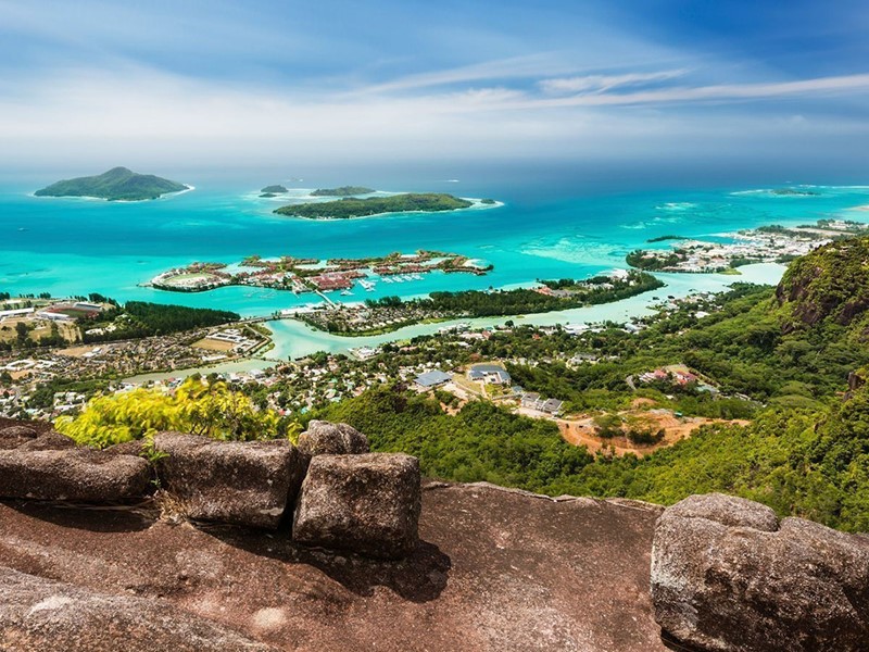 Victoria, la capitale des Seychelles, sur l'île de Mahé
